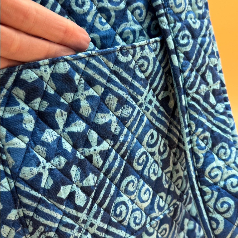 Blue Patterned Backpack - image 6
